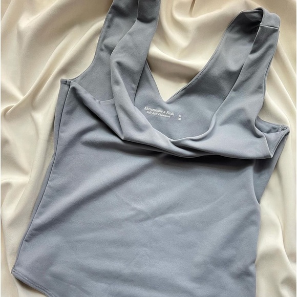 Abercrombie & Fitch Tops - Abercrombie & Fitch Blue/grey Bodysuit